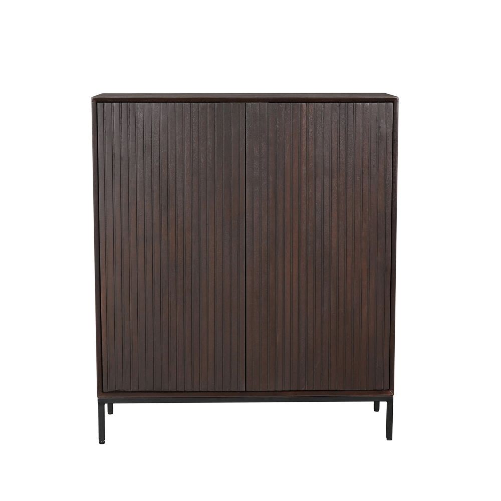 Kabinetkast Madison bruin mangohout 100 cm - Afbeelding 4