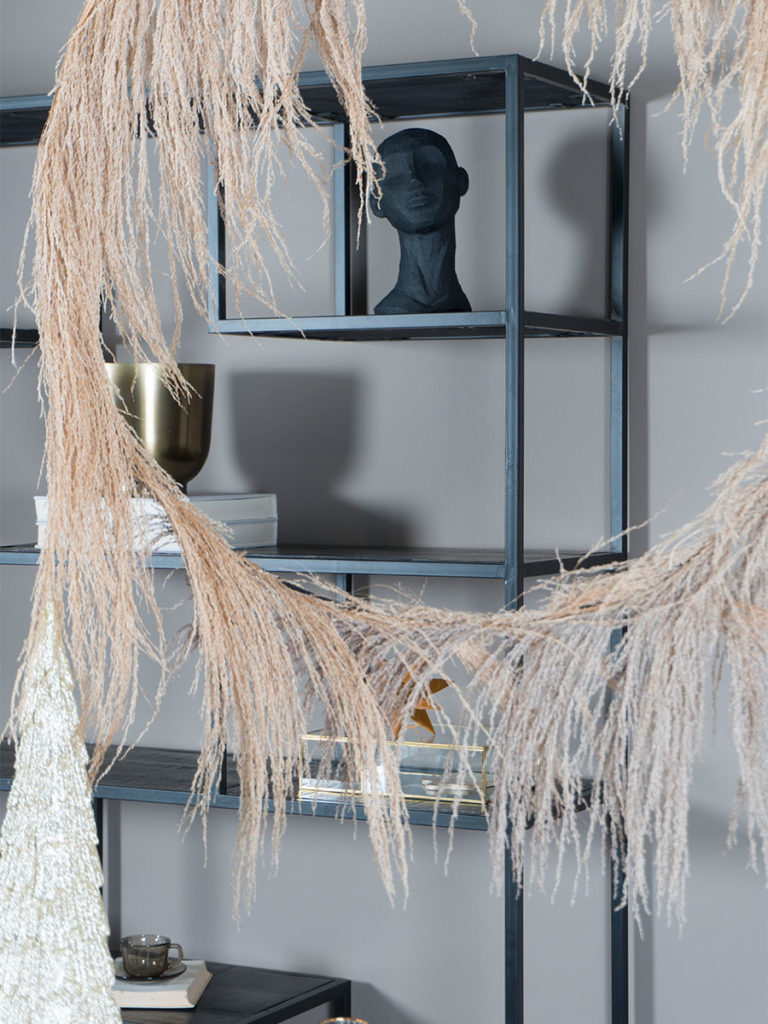 Vakkenkast Huub Zwart Mangohout 175 x 145 cm - Roomdivider - Afbeelding 4