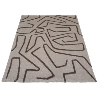 Vloerkleed Labyrint Beige - 160 x 230 cm