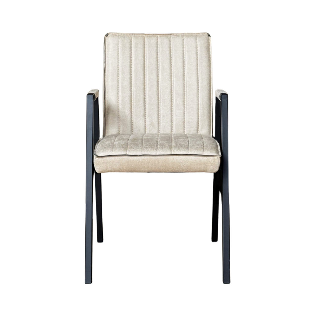 Eetkamerstoel Tivoli Bull | Beige | Met armleuning - Afbeelding 2