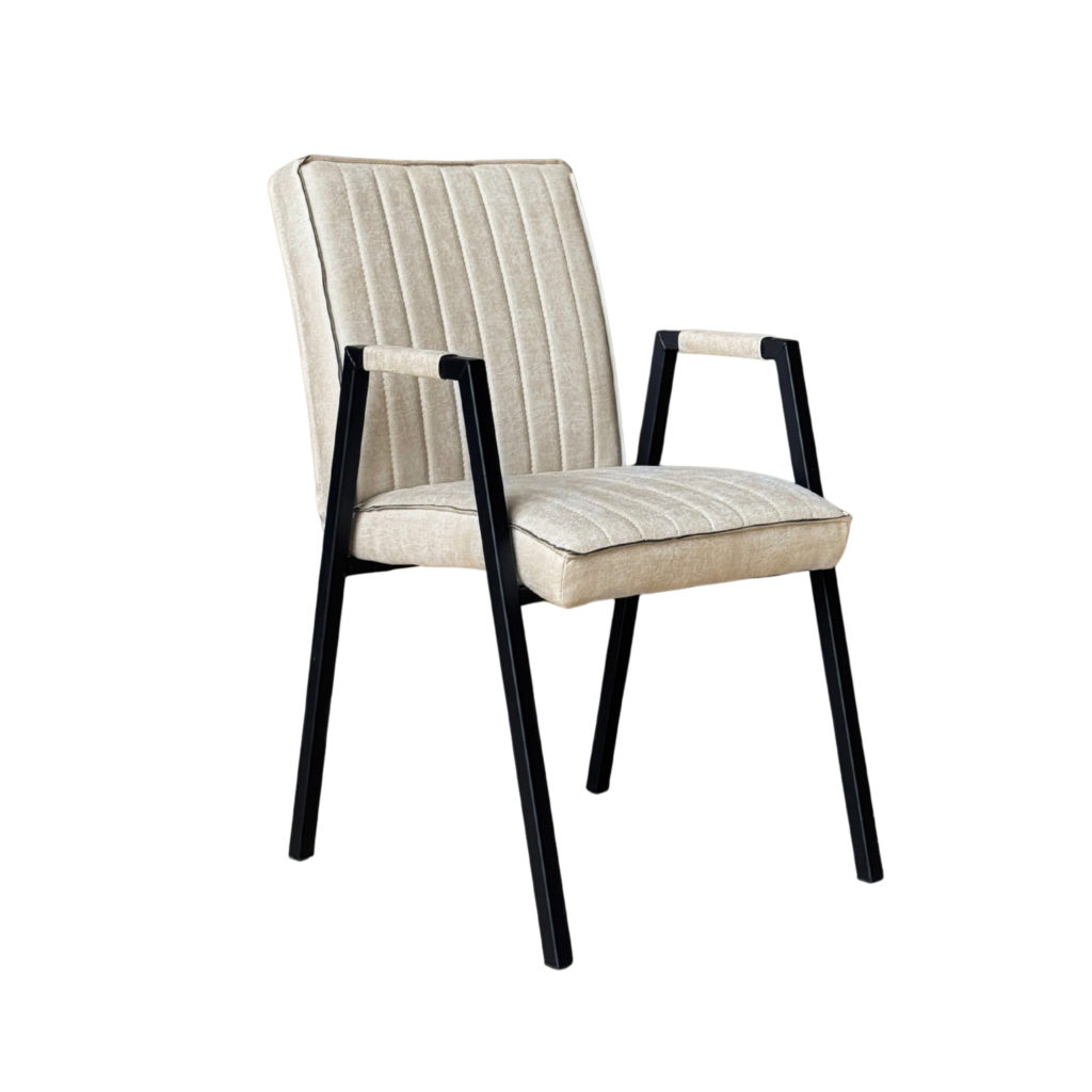 Eetkamerstoel Tivoli Bull | Beige | Met armleuning - Afbeelding 3
