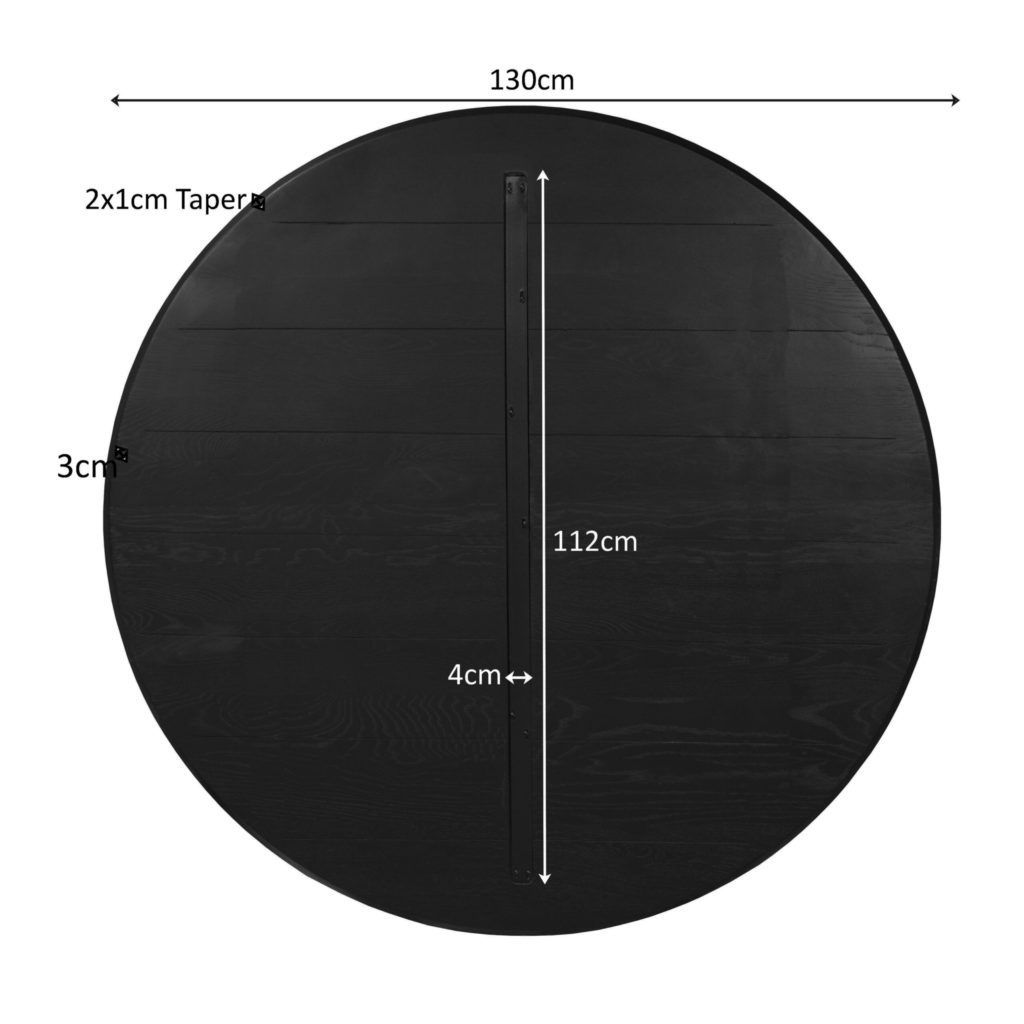 Eiken Blad Ferris 130 cm Zwart - Afbeelding 4