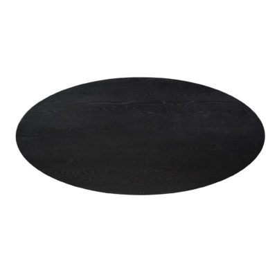 Eikenblad Ferris ovaal 180 cm zwart