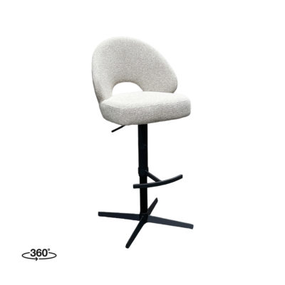 LABEL51 Barkruk Saint Tropez - Naturel - Royal Boucle - Gaslift
