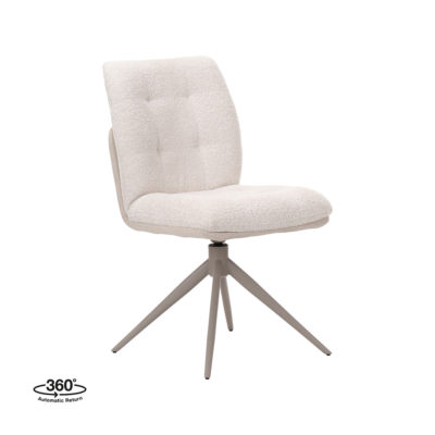 LABEL51 Eetkamerstoel No Way - Naturel - Superb - Taupe Metaal