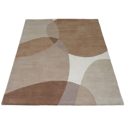 Vloerkleed Abstract Beige/Bruin - 160 x 230 cm