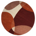 Vloerkleed Abstract Terra/Bruin - Rond ø200 cm