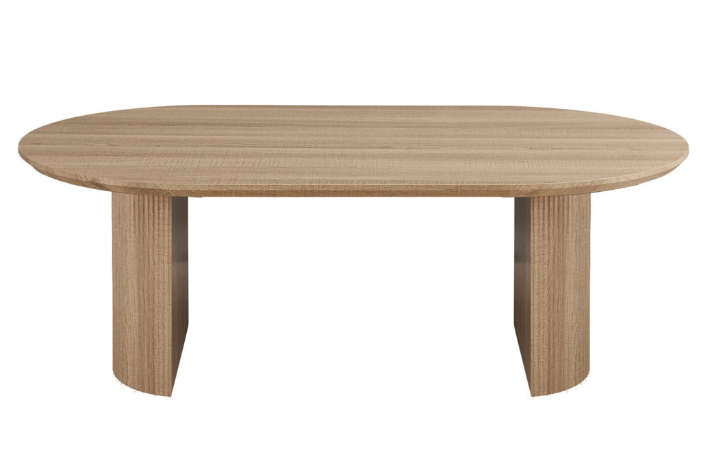 Tafel 'Lagos' 220 cm ovaal decor eik naturel - Afbeelding 2