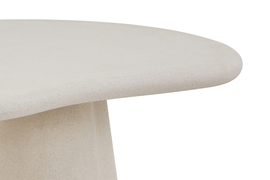 Tafel 'Faro' 220 cm organisch cement - Afbeelding 9