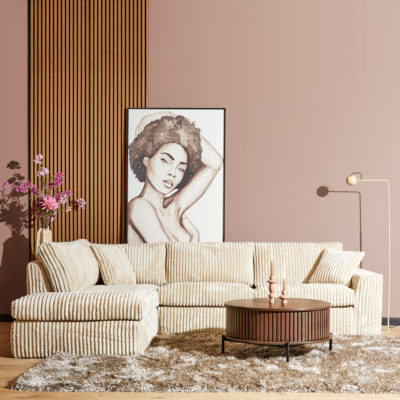 MijnSofa Teddy | Divan Links + 2,5 zits | Beige