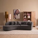 MySofa Novi Hoekbank Grijs Lounge L + 3-zits