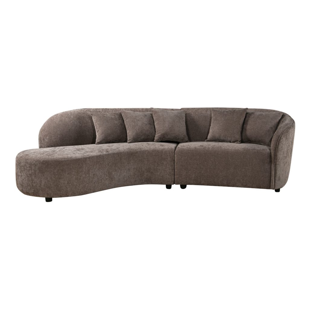 MySofa Novi Hoekbank Grijs Lounge L + 3-zits - Afbeelding 2