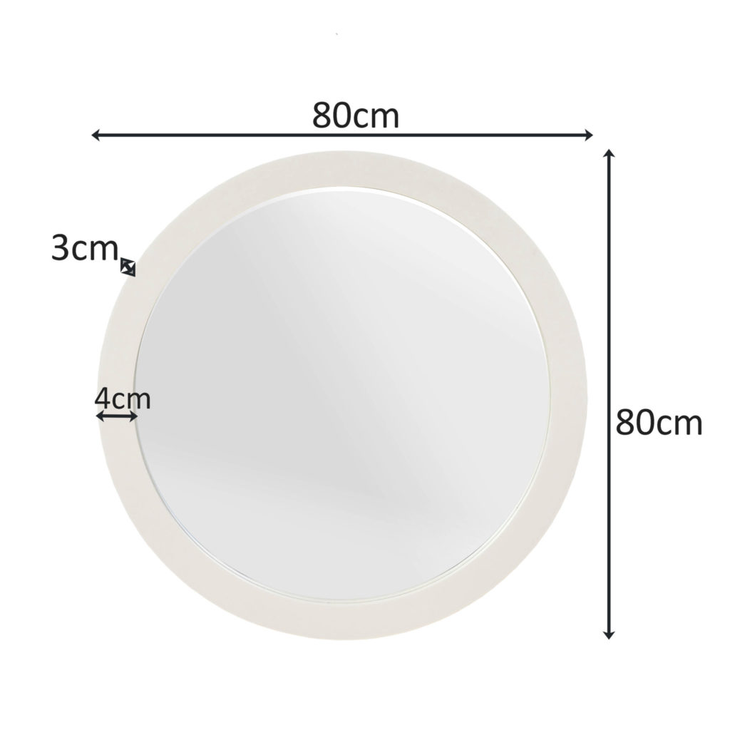 Spiegel Dide | 80 cm | Zand - Afbeelding 4