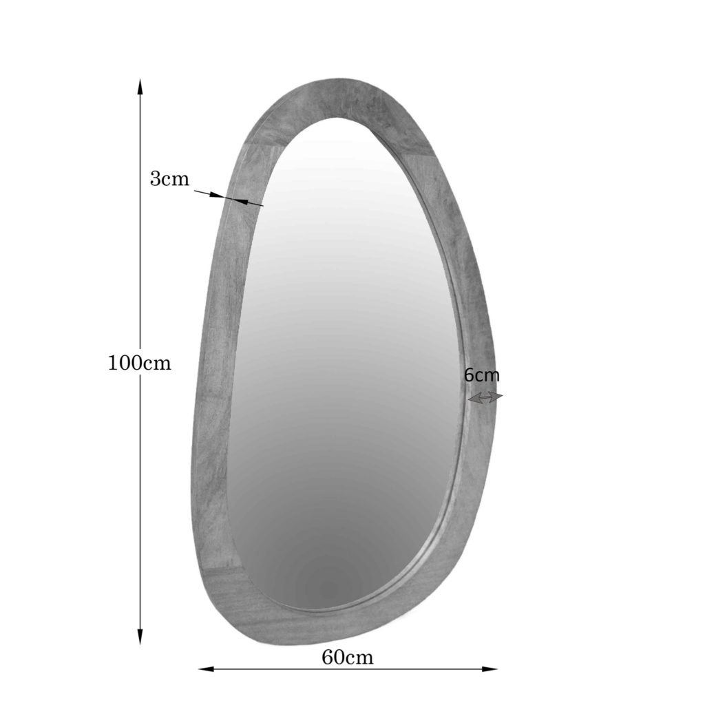 Spiegel Lou | 60 cm | licht mango - Afbeelding 4