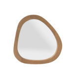 Organische spiegel Lou, licht mango (mangohout), 55 cm