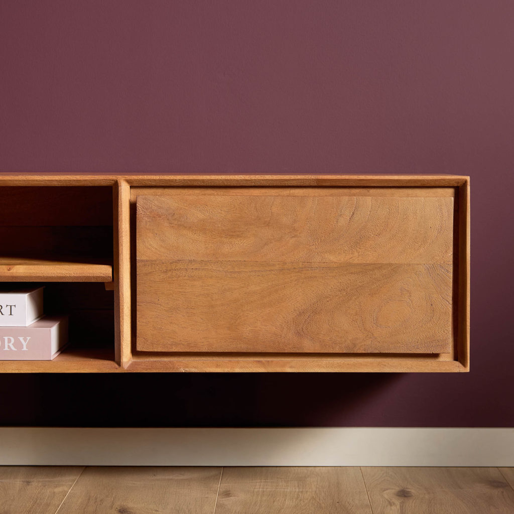 Zwevend tv-meubel Ambiance Naturel | 160 cm - Afbeelding 3