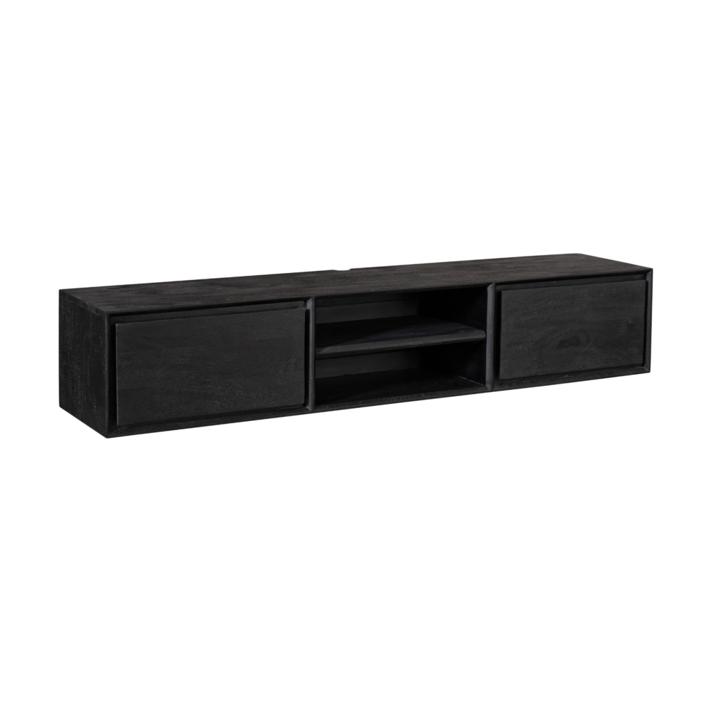 Zwevend tv-meubel Ambiance Zwart | 160 cm - Afbeelding 7