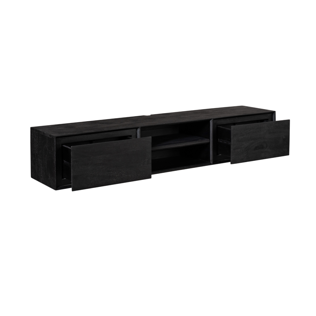 Zwevend tv-meubel Ambiance Zwart | 160 cm - Afbeelding 8