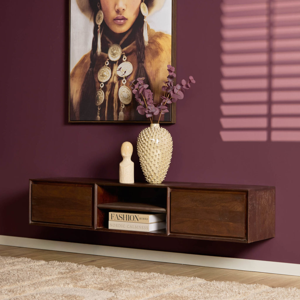 Zwevend tv-meubel Ambiance Bruin | 160 cm - Afbeelding 2