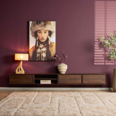 Zwevend tv-meubel Ambiance Bruin | 280 cm