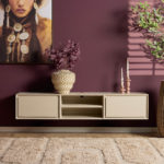 Zwevend tv-meubel Ambiance Sand | 160 cm