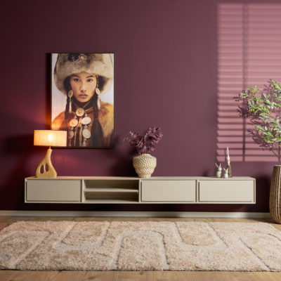 Zwevend tv-meubel Ambiance Sand | 280 cm