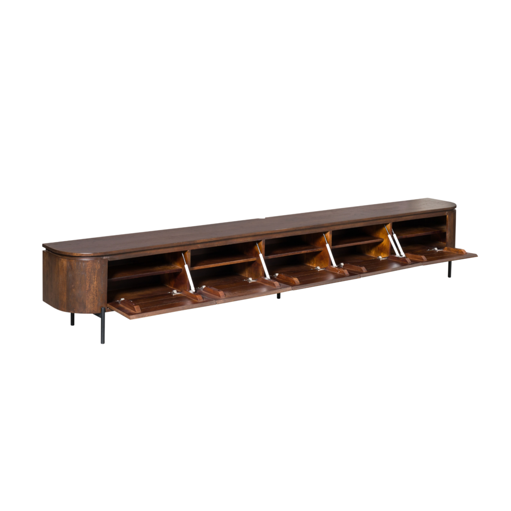Tv-meubel Excellent Bruin | 280 cm - Afbeelding 8