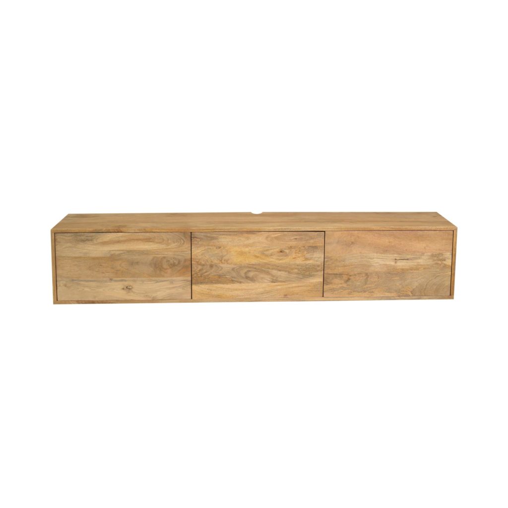 Zwevend tv-meubel Vision licht mango | 160 cm - Afbeelding 2