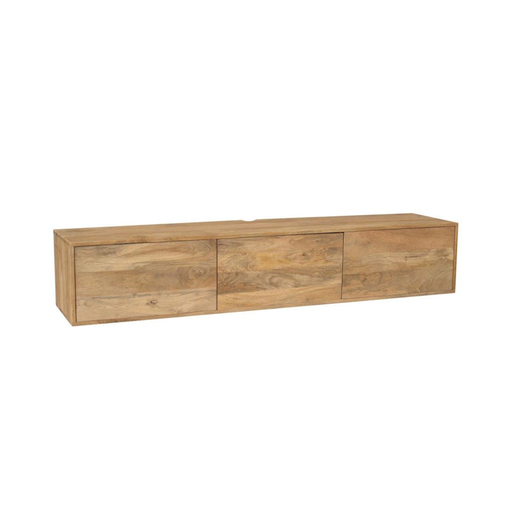 Zwevend tv-meubel Vision licht mango | 160 cm - Afbeelding 3