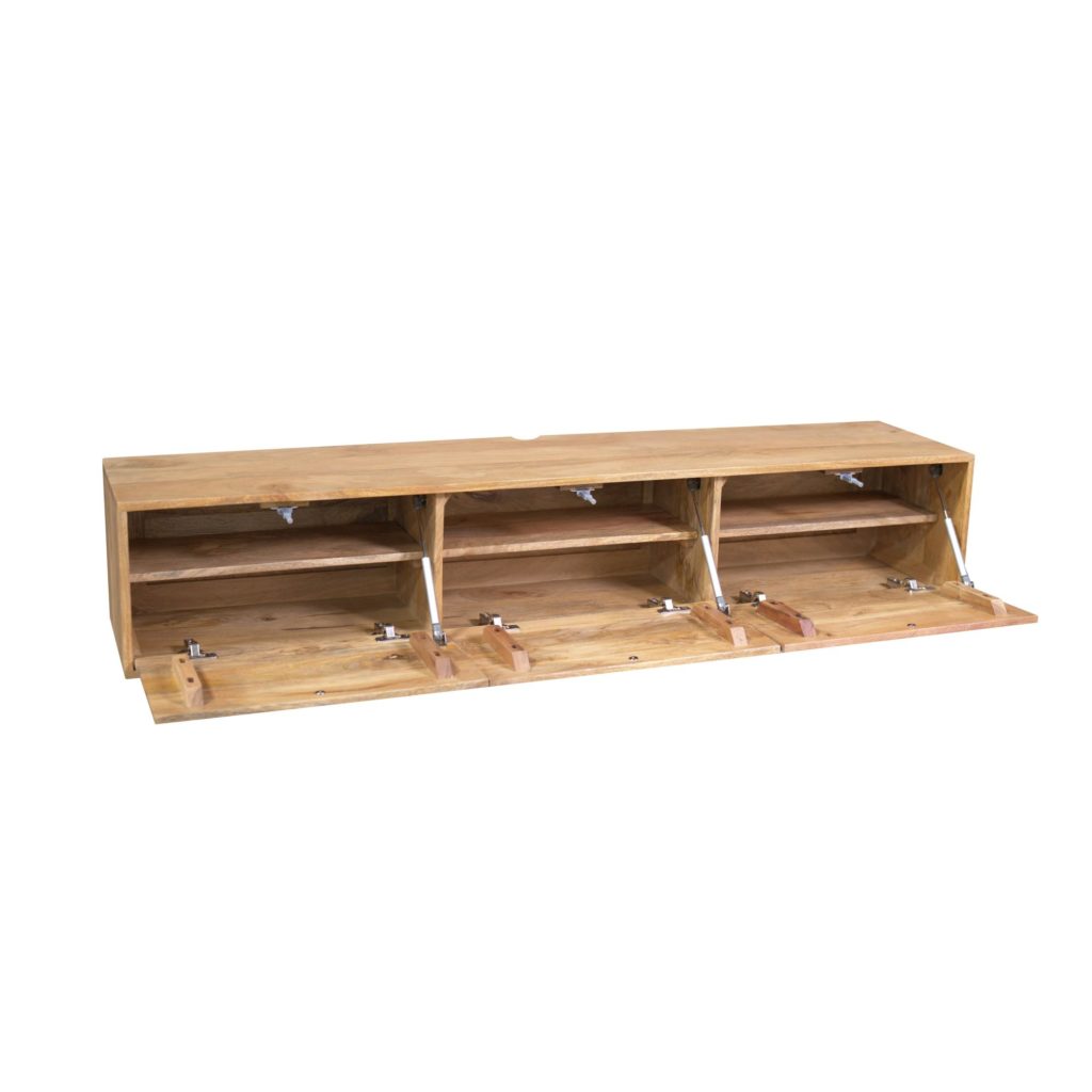 Zwevend tv-meubel Vision licht mango | 160 cm - Afbeelding 5
