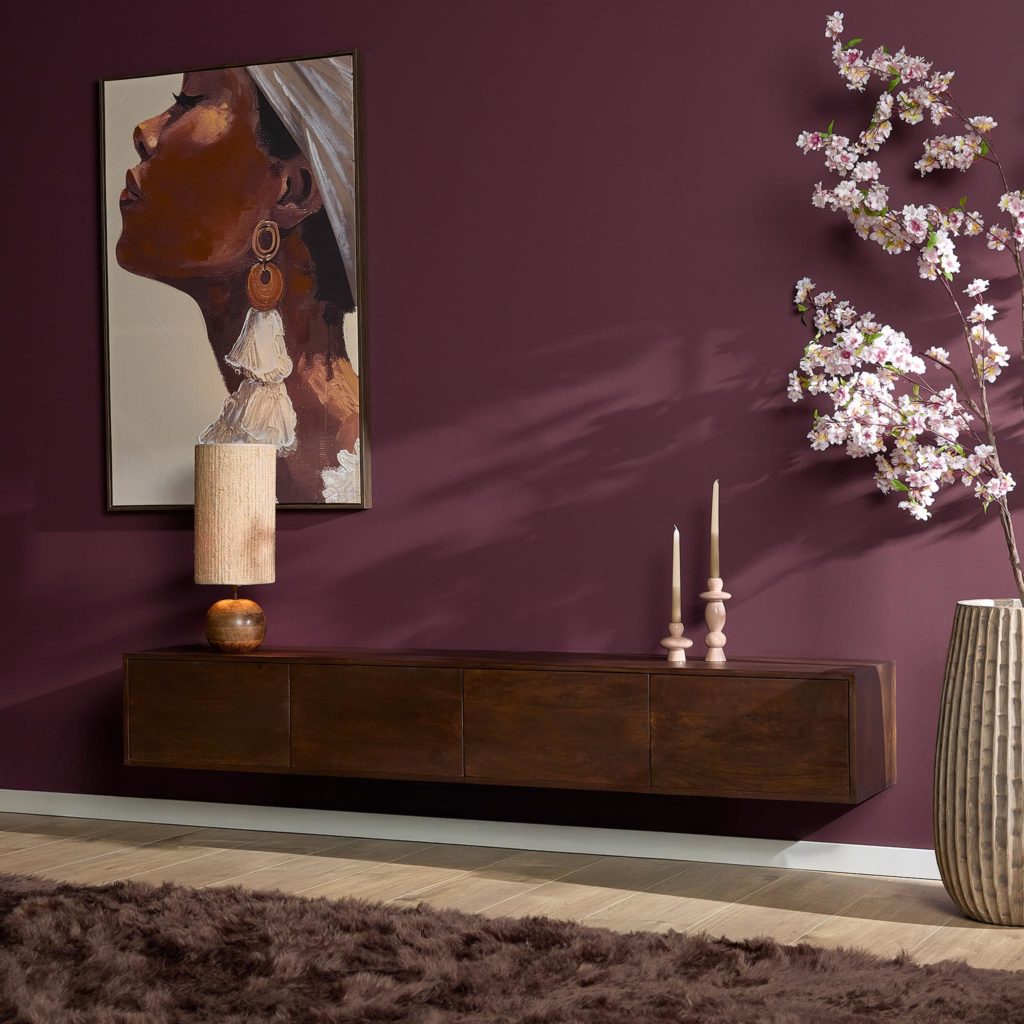 Zwevend tv-meubel Vision Brown | 200 cm - Afbeelding 2