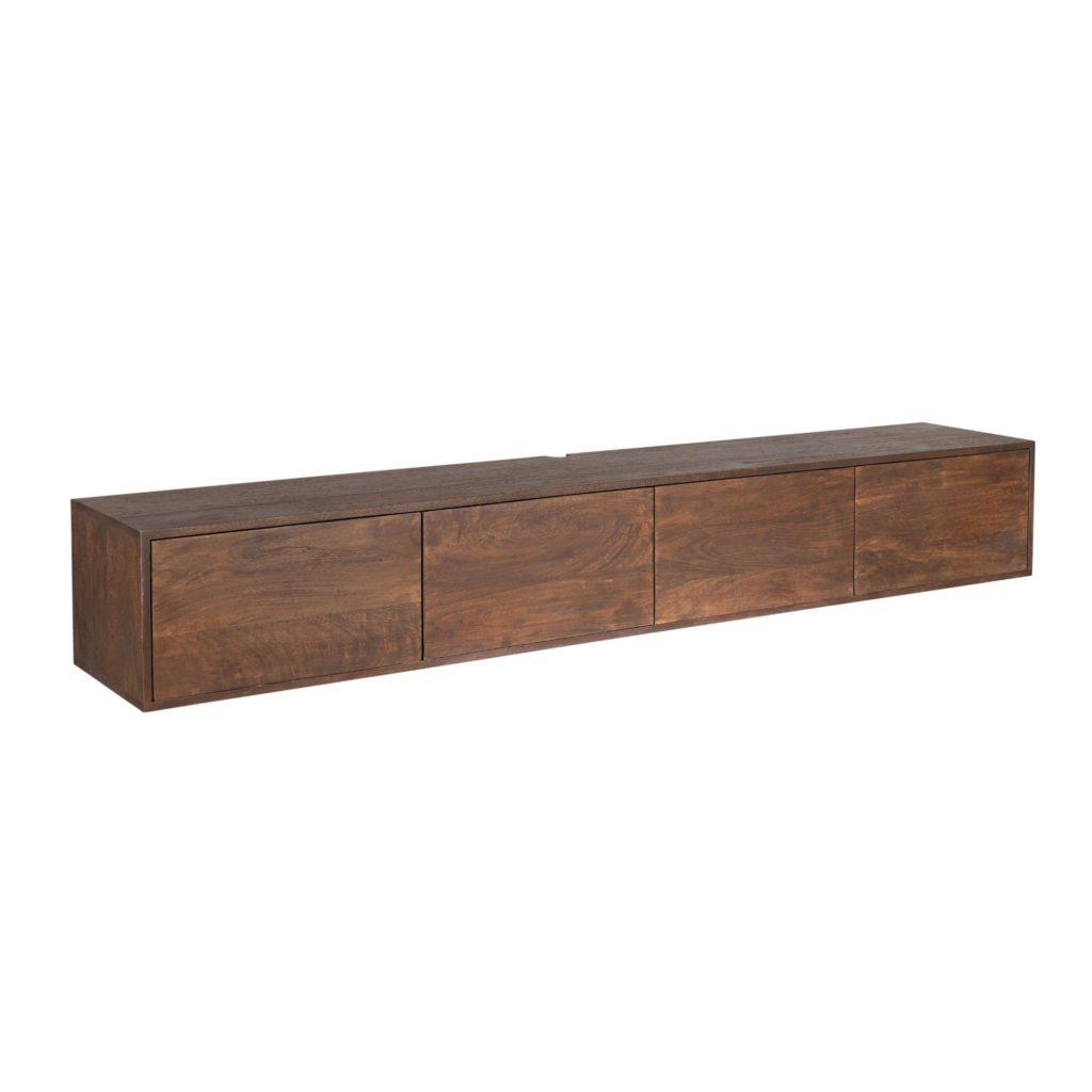 Zwevend tv-meubel Vision Brown | 200 cm - Afbeelding 7