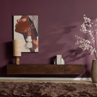 Zwevend tv meubel Vision Bruin | 240 cm
