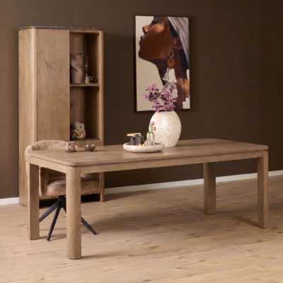 Eettafel Dallas Naturel Mangohout 240 cm