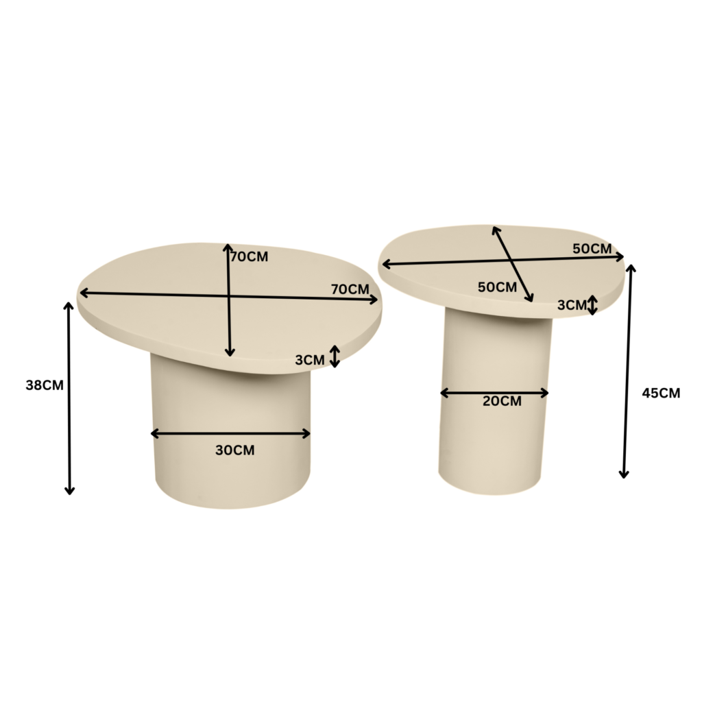 Salontafel Mirre | Zand - Afbeelding 12