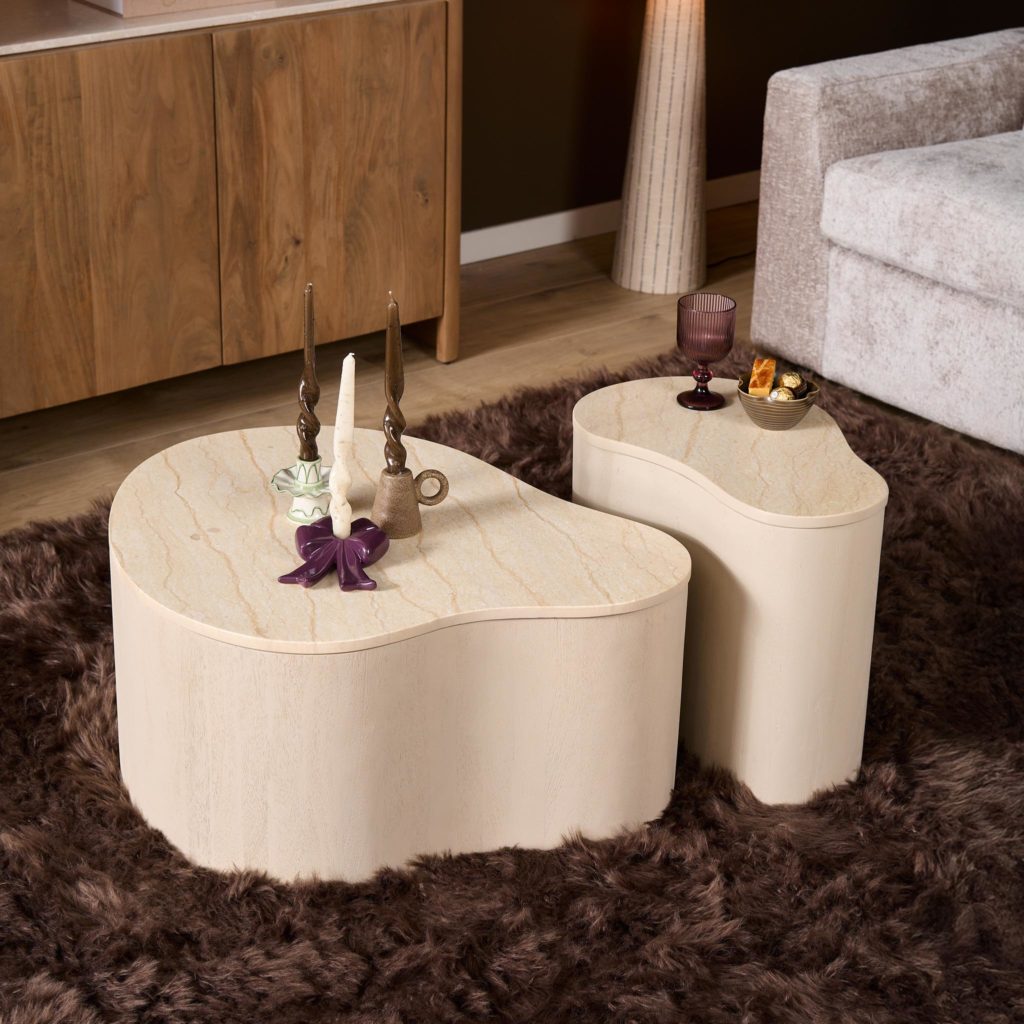 Salontafel Lovi | 77 cm | Zand - Afbeelding 2