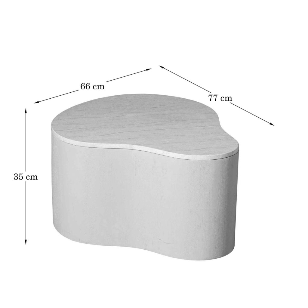 Salontafel Lovi | 77 cm | Zand - Afbeelding 10