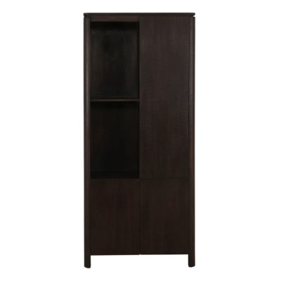 Vakkenkast Dallas links, bruin mangohout, 90 cm