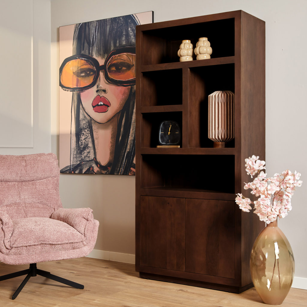 Vakkenkast Brussel Bruin | 90 cm - Afbeelding 10