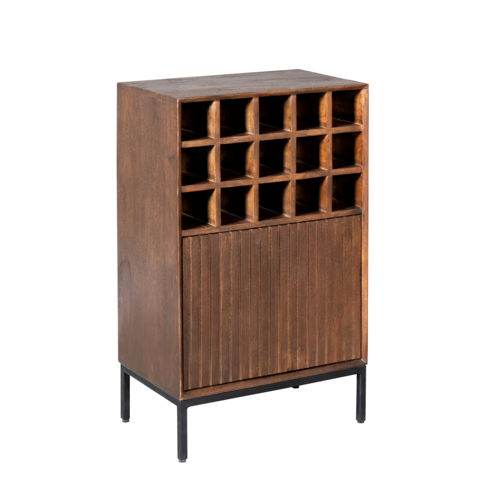 Wijnkast Madison Bruin | 55 cm - Afbeelding 4