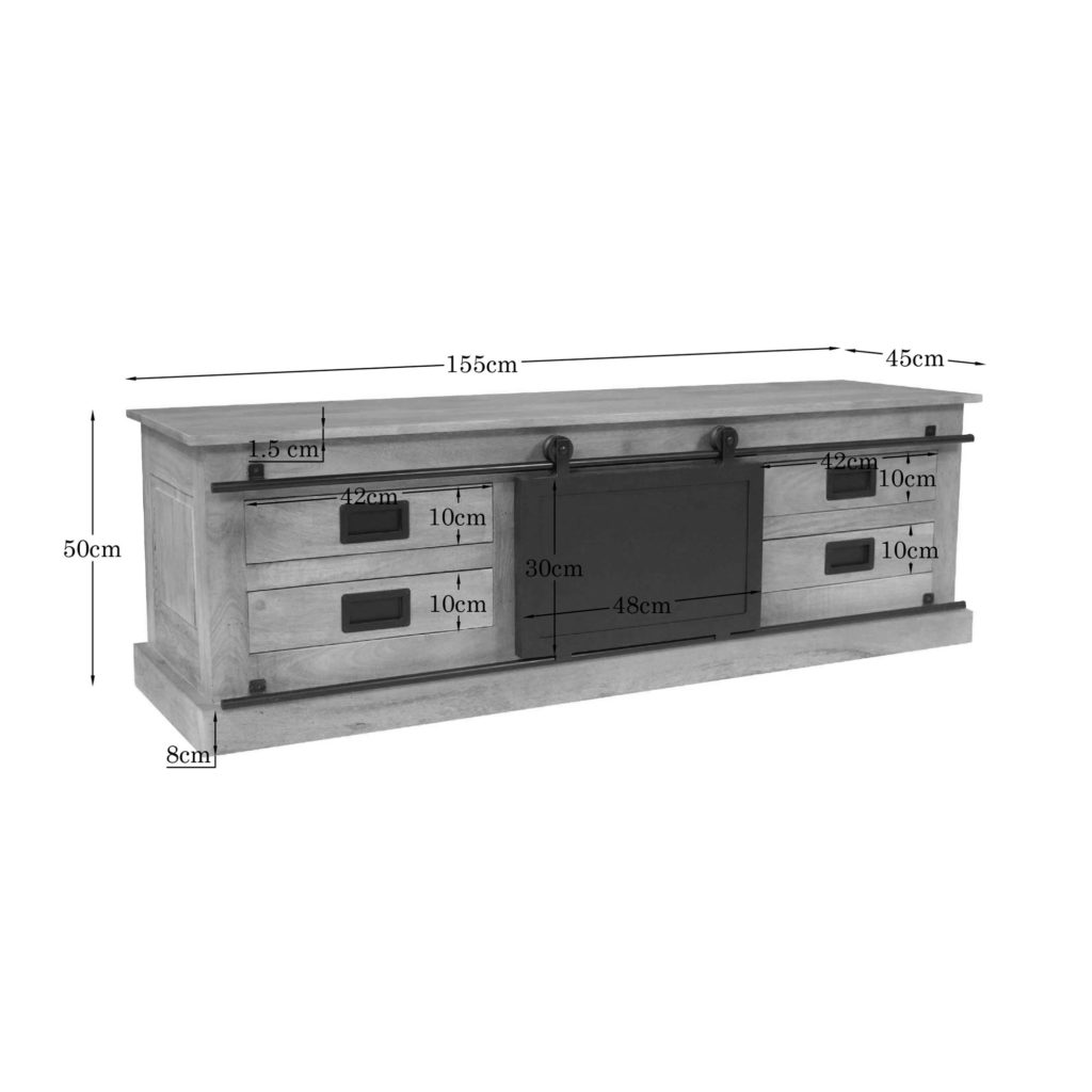 TV-meubel Fresno | 155 cm - Afbeelding 6