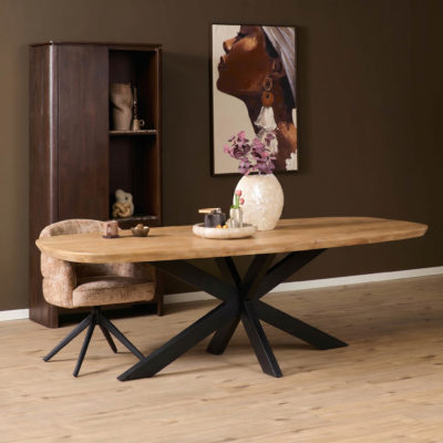 Eettafel Madison Naturel | 280 cm | Deens ovaal