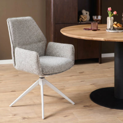 Eetkamerstoel Hera | Beige | Met armleuning