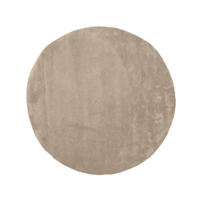 LABEL51 Vloerkleden Velo - Beige - Polyester - 200x200 cm - Rond