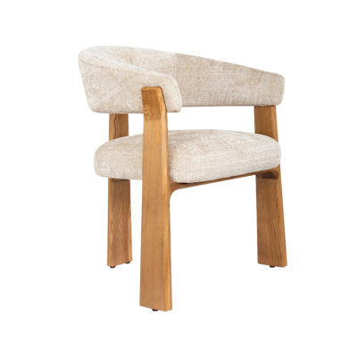 LABEL51 Eetkamerstoel Nice - Naturel - Cremona - Naturel Hout